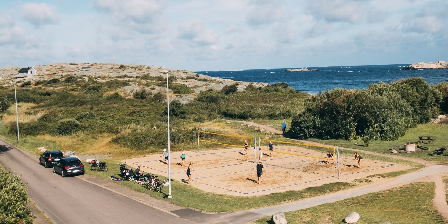 Bild på beachvolleybollplanen